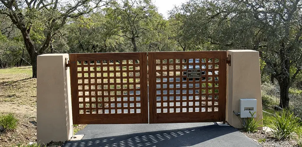 Driveway gate installation for a residential property in Columbus, GA
