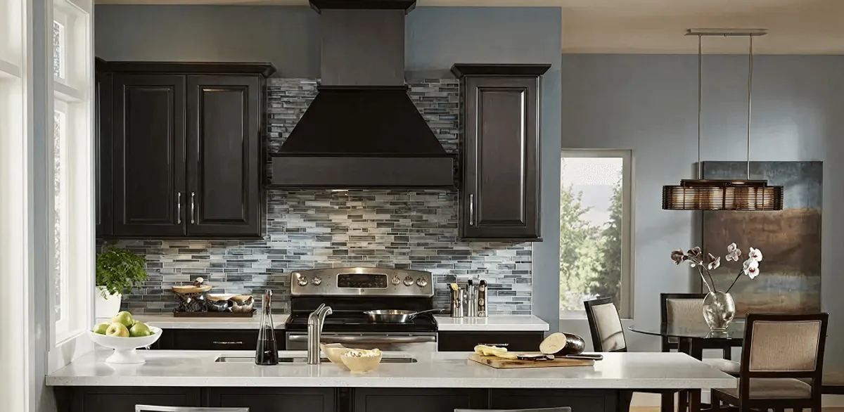 Kitchen cabinet painting and refinishing in a modern kitchen in Columbus, GA